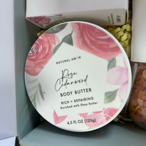 Natural Amor Los Angeles Relaxing Spa Gift Set for Women Luxurious 7pc Bath Set - Picture 13 of 16